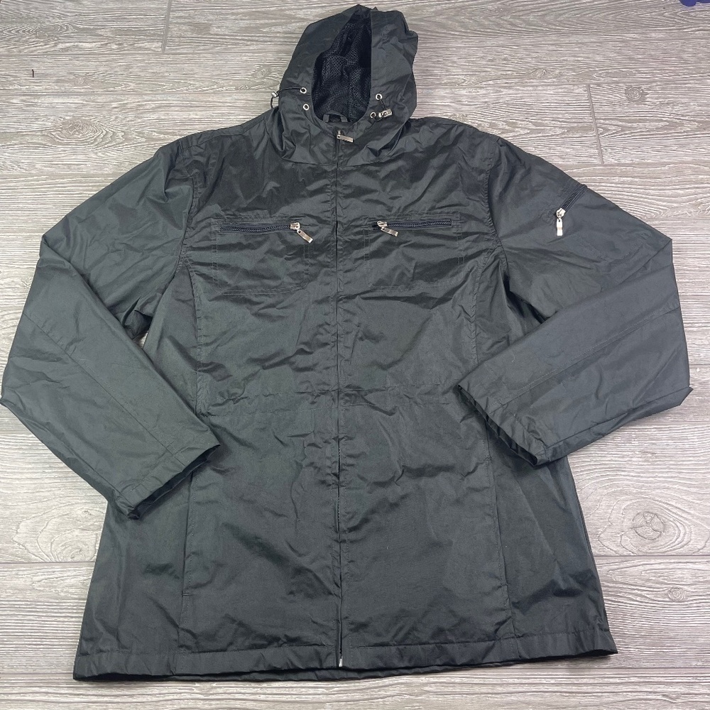 I5 APPAREL Waterproof Hooded Jacket Women's Plus size 1X Black